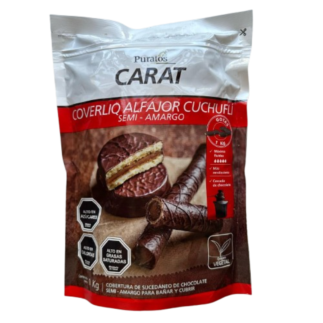 Gotas Chocolate Sucedaneo Semibitter Alf Carat 1kg 1