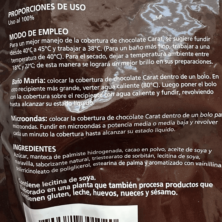 Gotas Chocolate Sucedaneo Semibitter Alf Carat 1kg 3