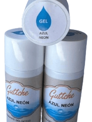 Colorante Gel En Gotas Azul Neon Guttche 20gr