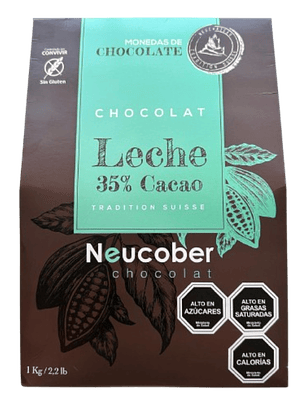 Monedas Chocolate Leche 35% Cacao Neucober 1kg