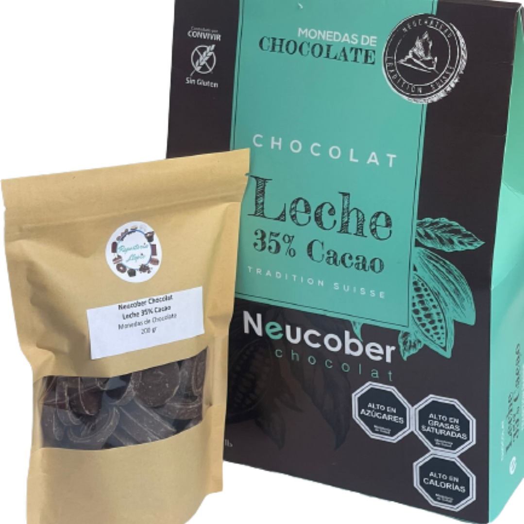 Neucober Monedas Chocolate Leche 35% Cacao 200gr 1