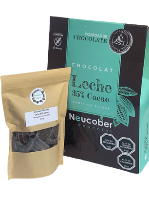 Neucober Monedas Chocolate Leche 35% Cacao 200gr