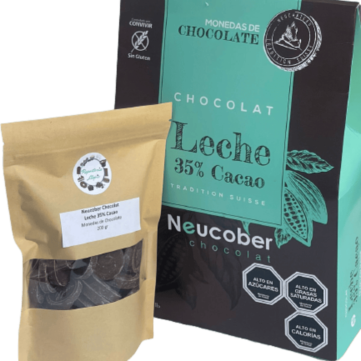 Neucober Monedas Chocolate Leche 35% Cacao 200gr 1