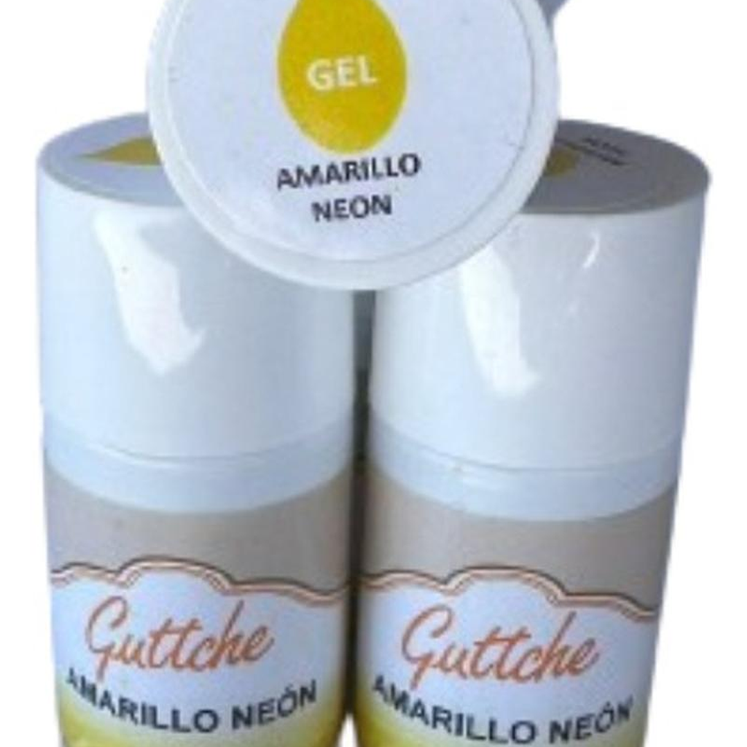 Colorante Gel En Gotas Amarillo Neon Guttche 20gr 1