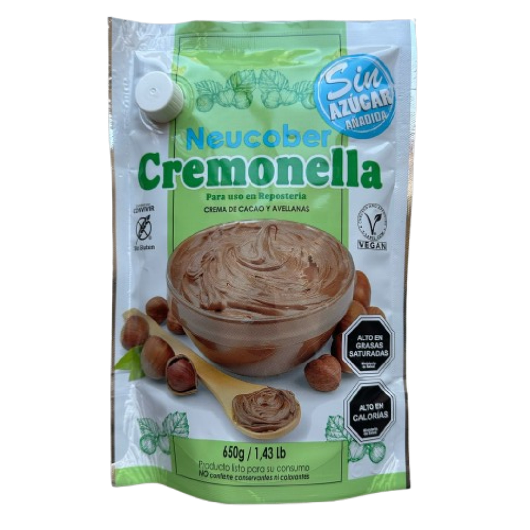 Crema Avellanas Cremonella S/Azucar Neucober 650gr 1