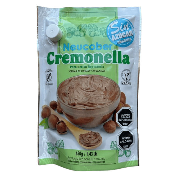 Crema Avellanas Cremonella S/Azucar Neucober 650gr 1