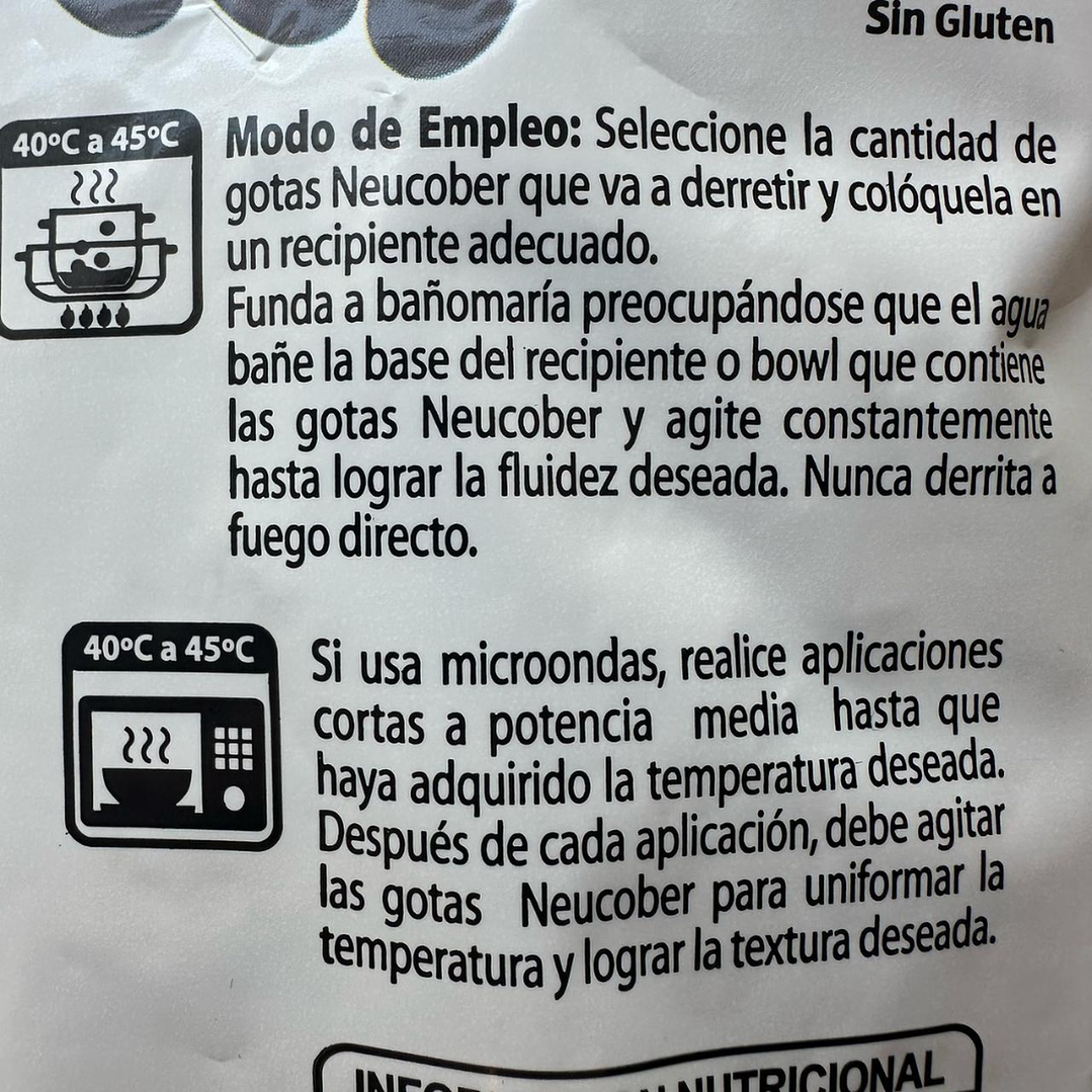 Gotas Chocolate Suced. Semibitter 407 Neucober 1kg 4