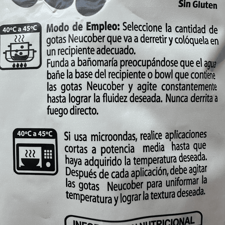 Gotas Chocolate Suced. Semibitter 407 Neucober 1kg 4