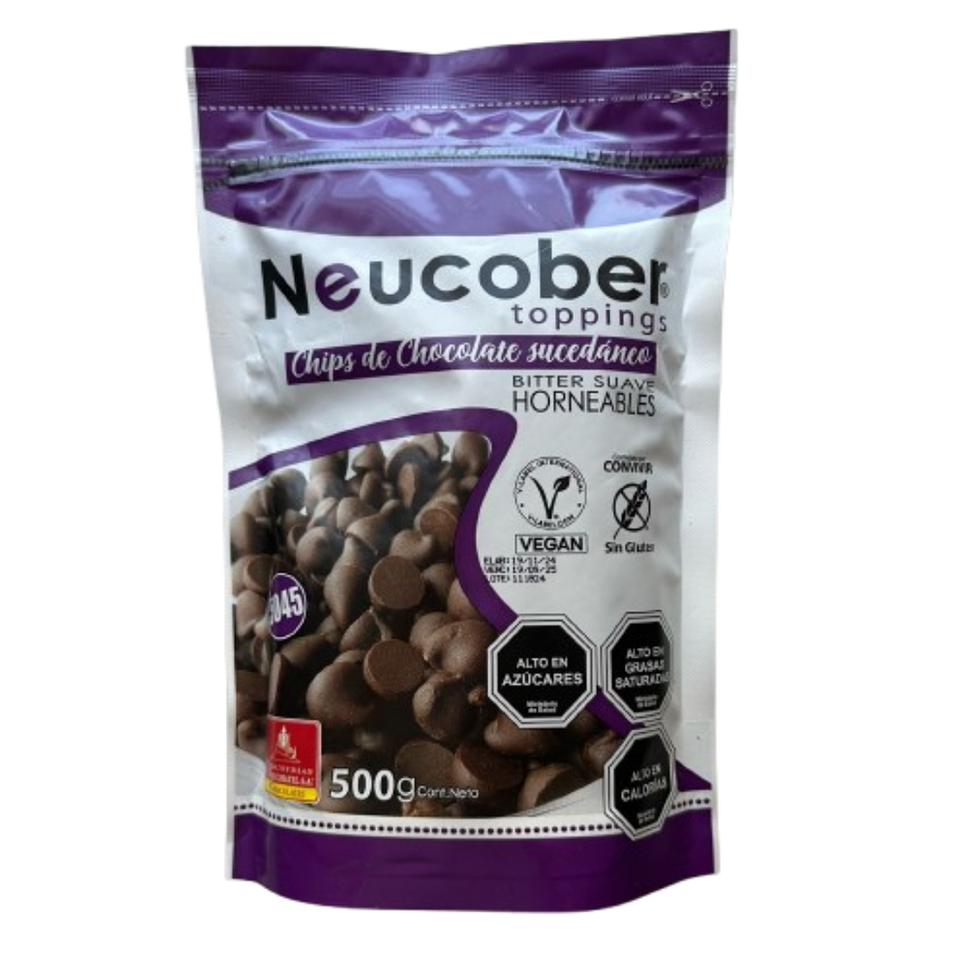 Chips Chocolate Sucedaneo Semibitter Neucober 500g 1