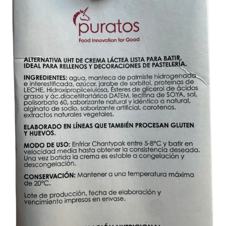 Crema Chantypak Puratos 2