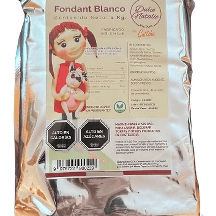 Fondant Blanco Dulce Natalie Guttche 1 Kg 1