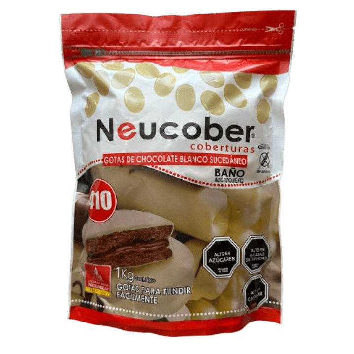 Gotas Chocolate Sucedaneo Blanco 410 Neucober 1kg 1