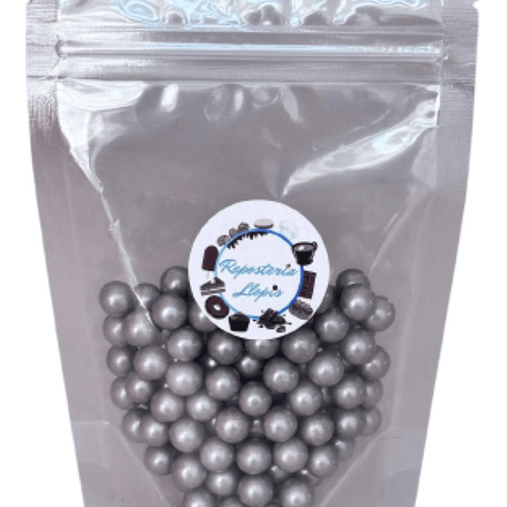 Perlas Plateadas 8mm 70 Gr 1