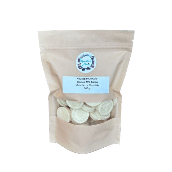 Neucober Monedas Chocolate Blanco 29% Cacao 200gr 2