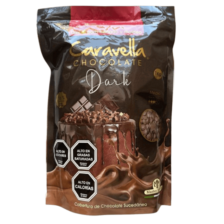 Gotas Chocolate Sucedaneo Bitter Caravella 1kg 1