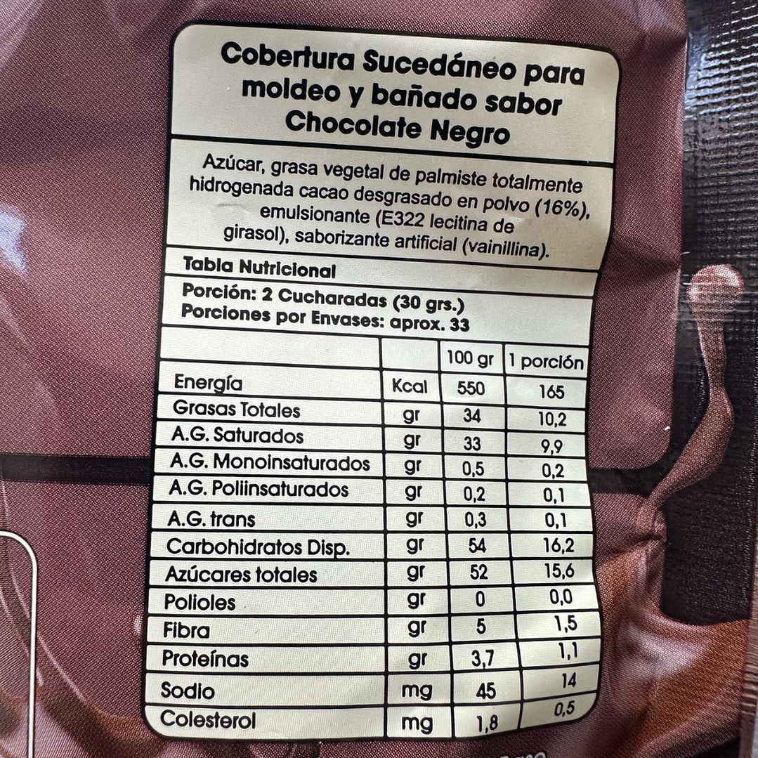 Gotas Chocolate Sucedaneo Bitter Caravella 1kg 2