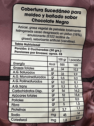 Gotas Chocolate Sucedaneo Bitter Caravella 1kg