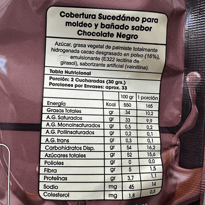 Gotas Chocolate Sucedaneo Bitter Caravella 1kg 2