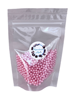 Perlas Rosadas Brillantes 4mm 70 gr