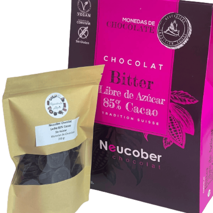 Neucober Chocolate Bitter 85% Cacao SA 200gr 1