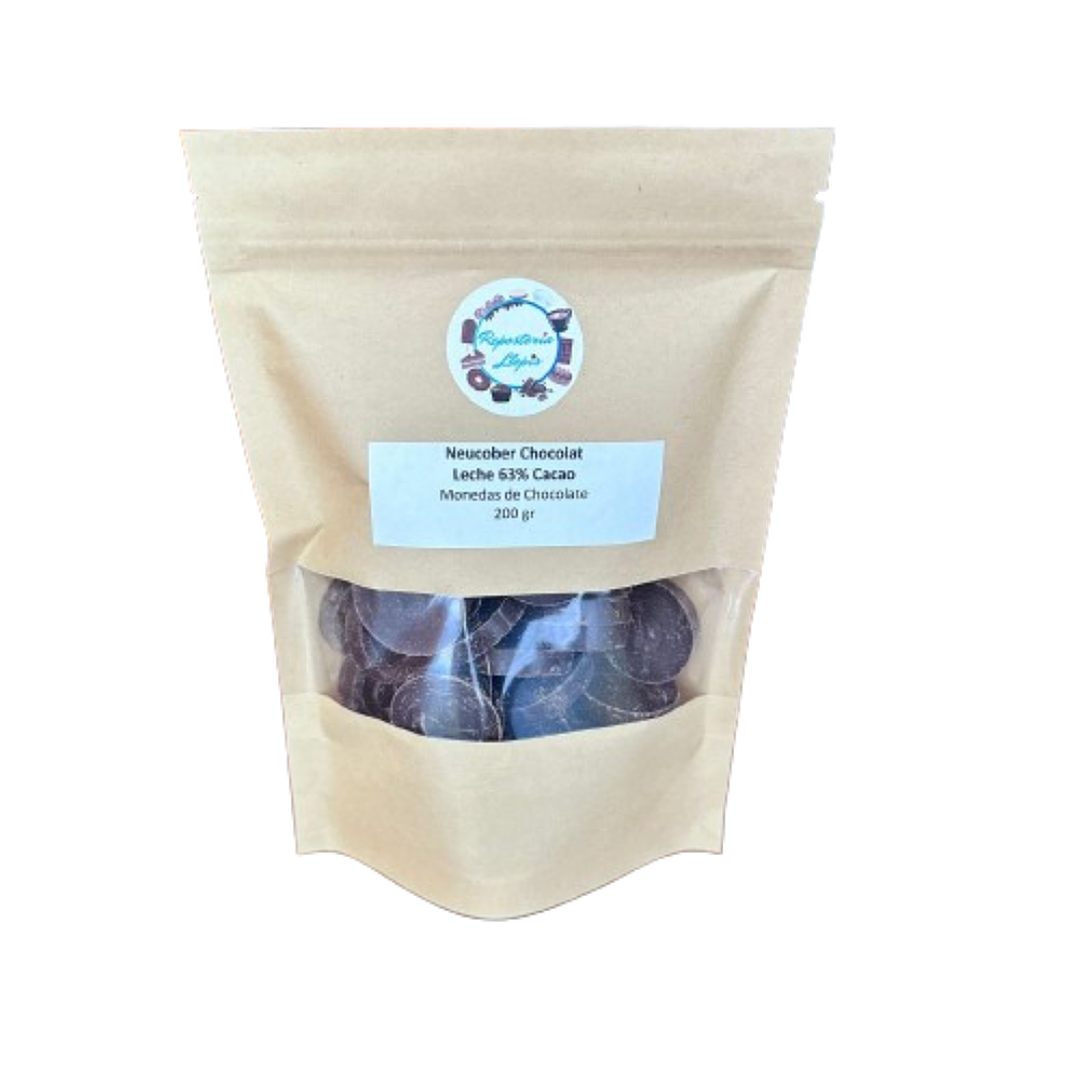 Neucober Monedas Chocolate Bitter 63% Cacao 200gr 2