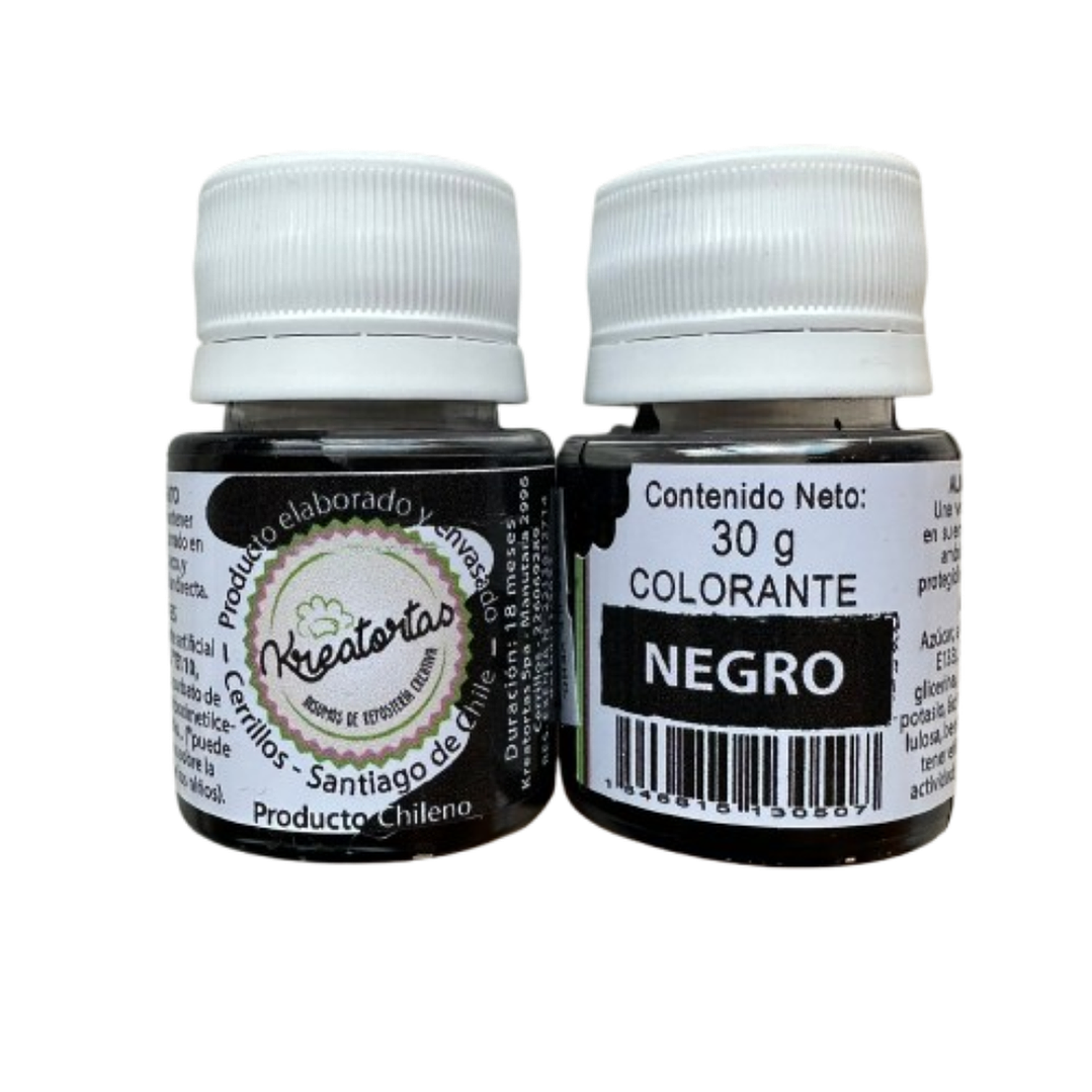 Colorante Gel Negro Kreatortas 30gr 1
