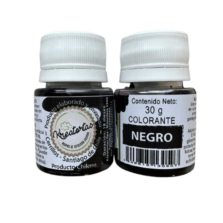 Colorante Gel Negro Kreatortas 30gr 1