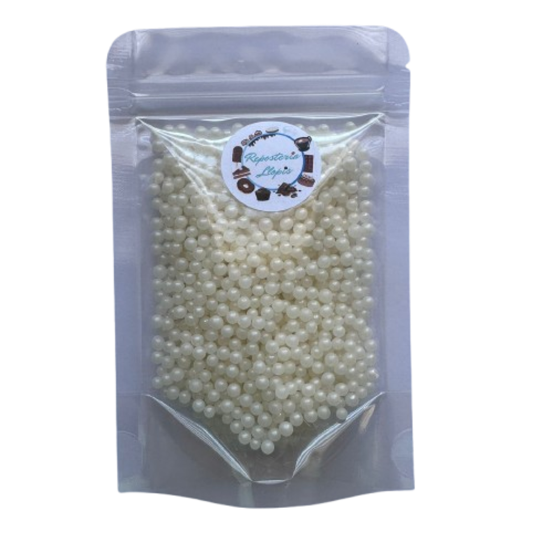 Perla Blanca Brillante 4mm 70gr 1