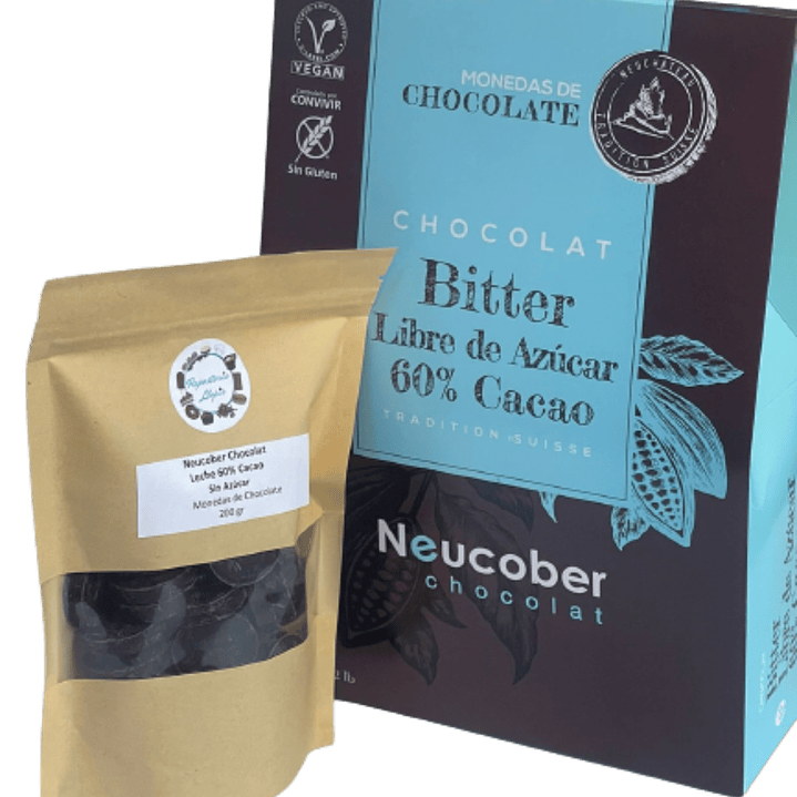 Neucober Monedas Chocolate Bitter 60% SA 200gr 1