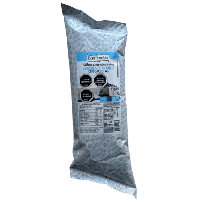 Relleno Chocolate Blanco Cookies Bon Principio 1kg 1