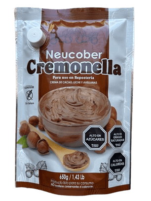 Crema Avellanas Cremonella Neucober 650gr