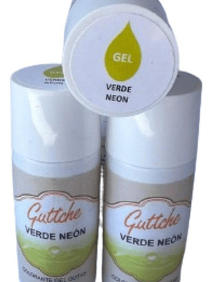 Colorante Gel En Gotas Verde Neon Guttche 20gr