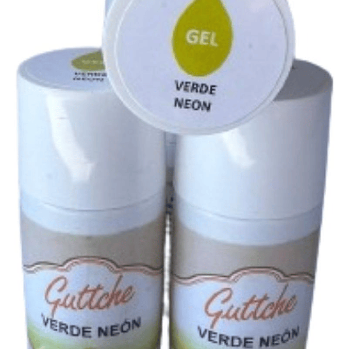 Colorante Gel En Gotas Verde Neon Guttche 20gr 1