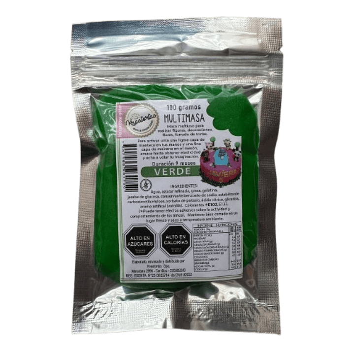 Multimasa Fondant Verde Kreatortas 100gr 1
