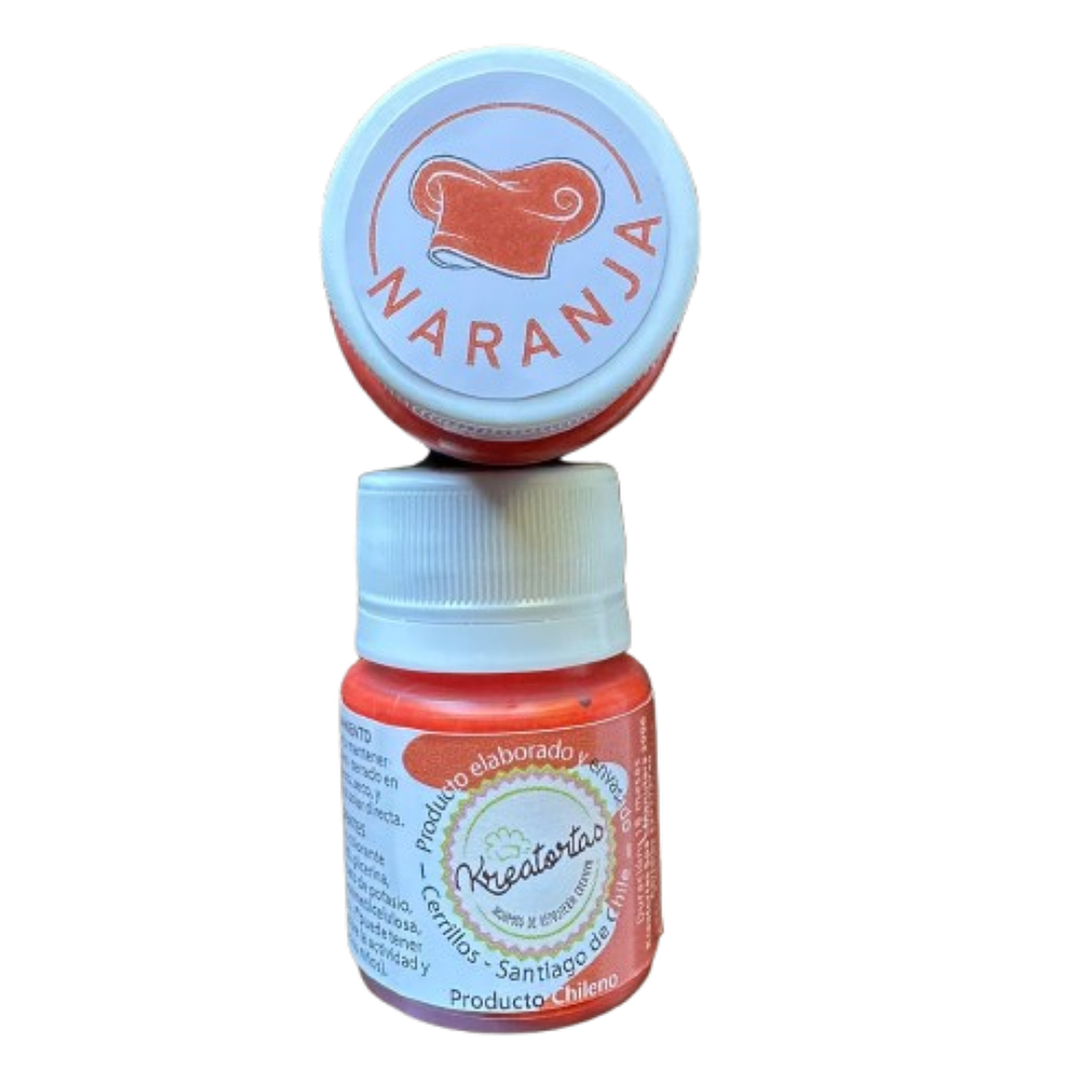 Colorante en Gel Naranja Kreatortas 1