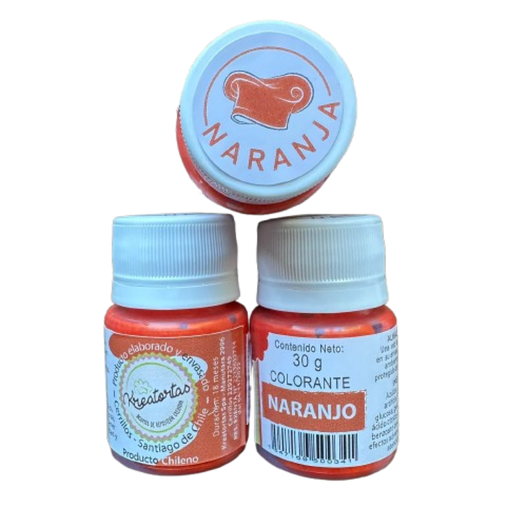 Colorante en Gel Naranja Kreatortas 2