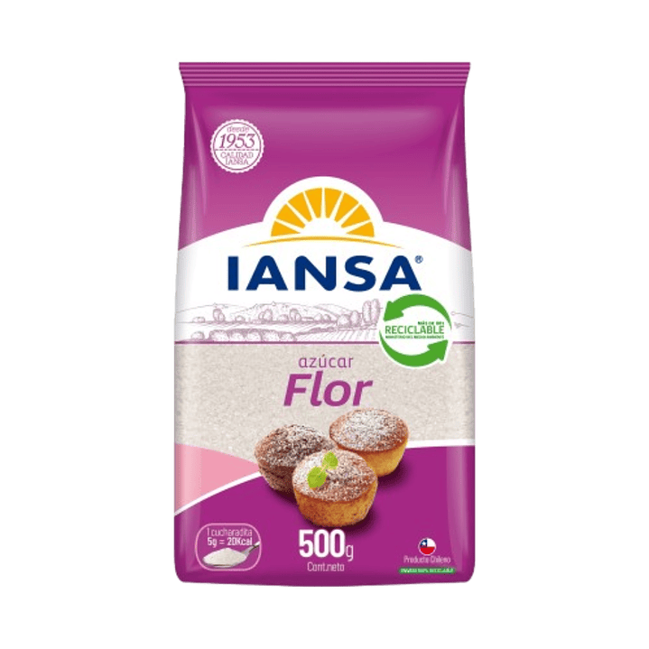 Azucar Flor Iansa 500gr 1