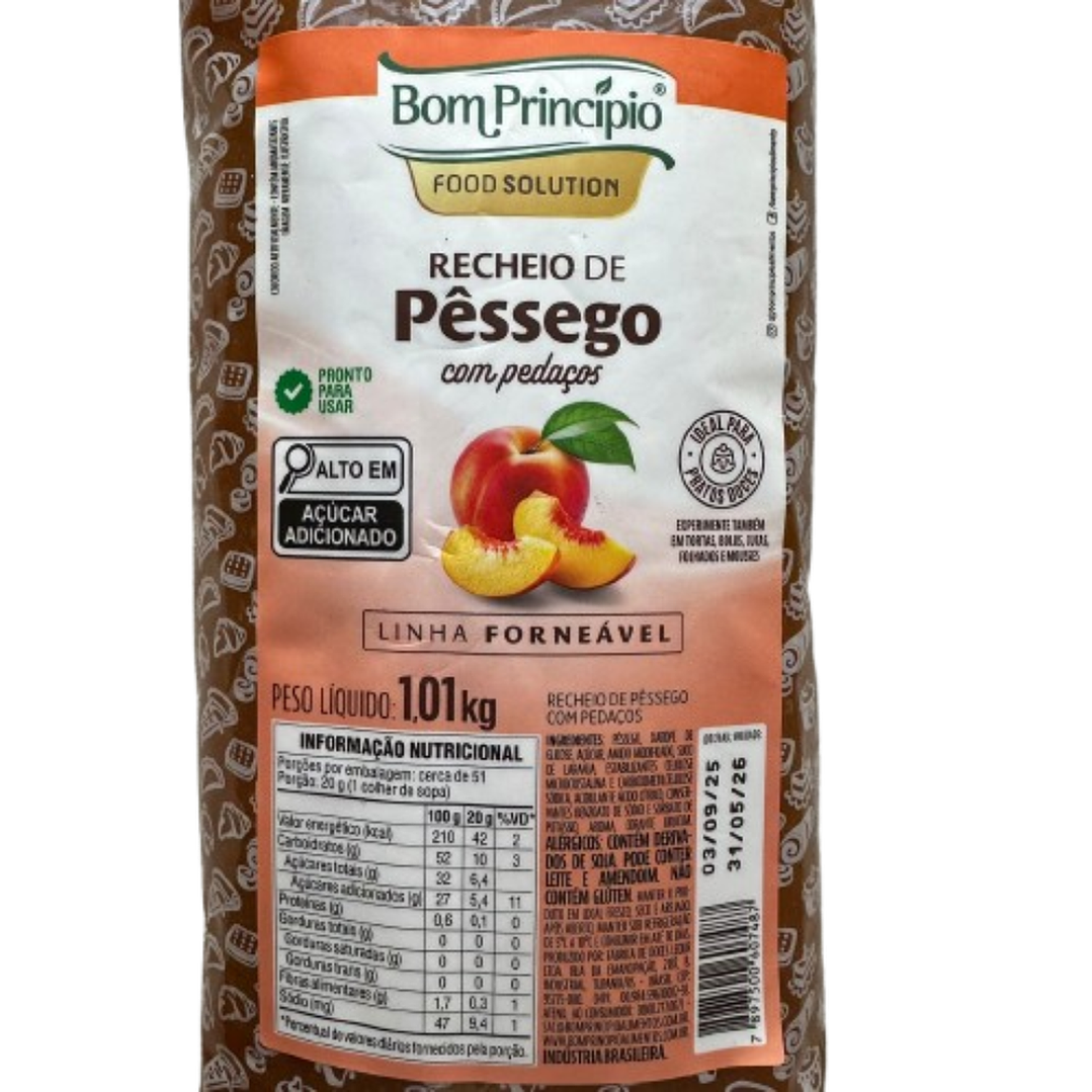 Relleno Durazno Bon Principio 1kg 2