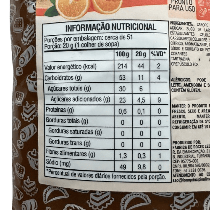 Relleno Naranja Bon Principio 1kg 3