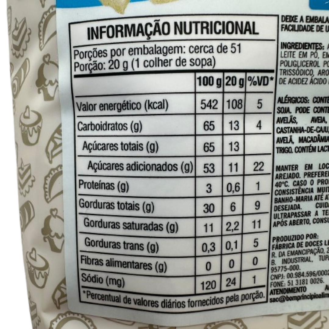 Relleno Chocolate Blanco Bon Principio 1kg 3