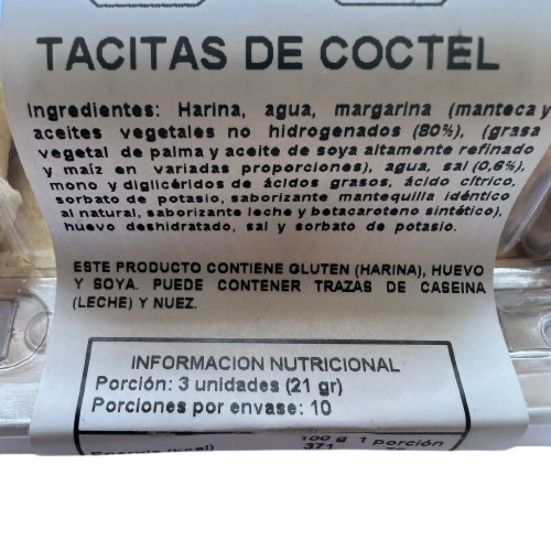 Tacita coctail Oberena 30 unidades 4