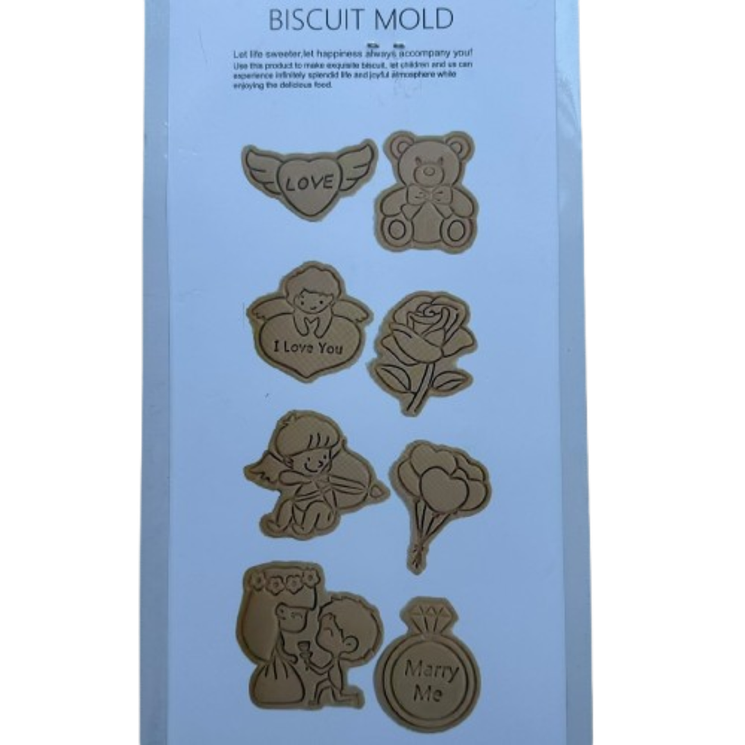 Cortador Galletas San Valentin Estampada 8 diseños 2