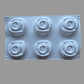 Molde Silicona 6 Rosas Grandes - Miniatura 1
