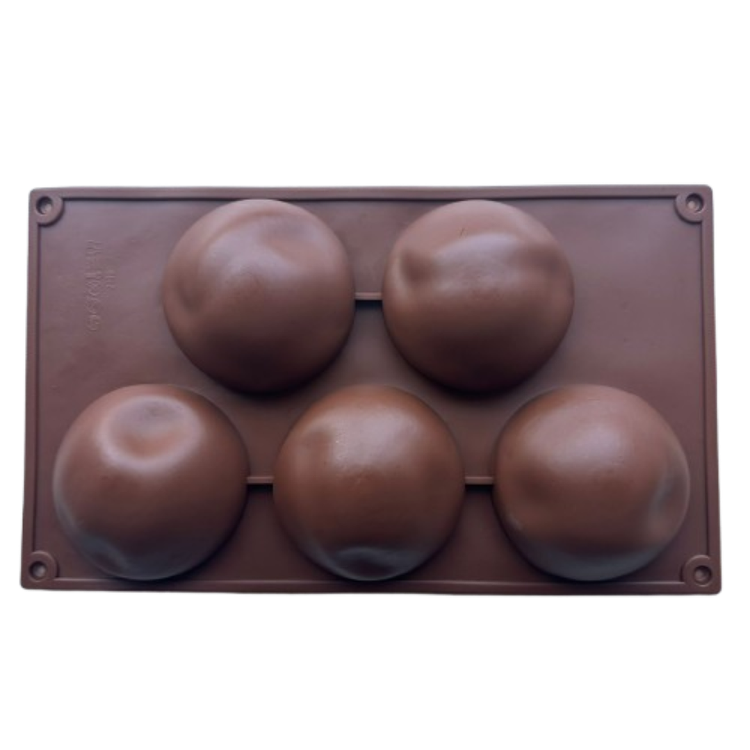 Molde Silicona 5 Esferas Grande 2
