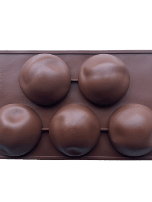 Molde Silicona 5 Esferas Grande