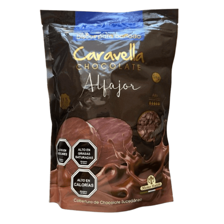 Gotas Chocolate Sucedaneo Semibitter Caravella 1kg 1