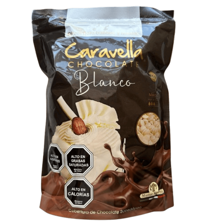 Gotas Chocolate Sucedaneo Blanco Caravella 1kg 1