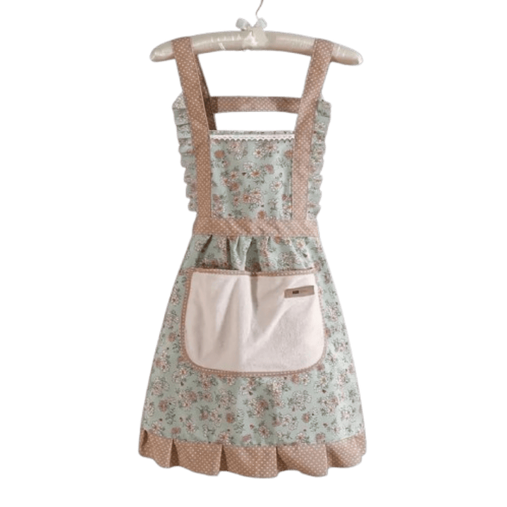 Delantal de cocina Vintage Verde 1