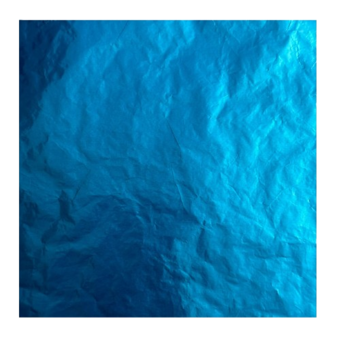 Pliego Papel Aluminio Azul 1