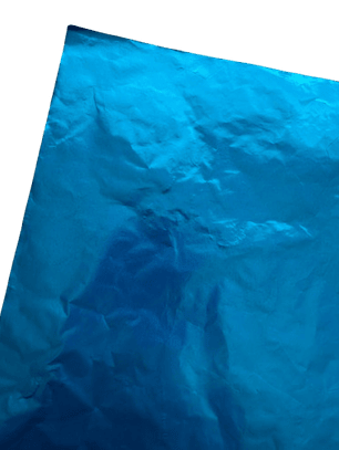 Pliego Papel Aluminio Azul